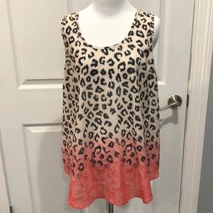 Animal print tank